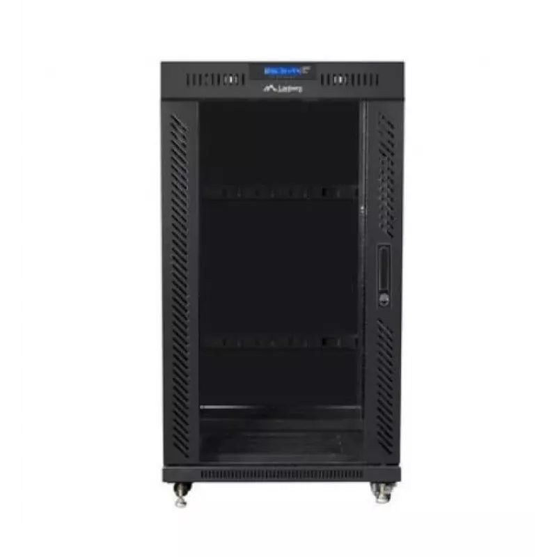 Armario rack 19 pulgadas 22HE 600x600 mm negro LANBERG FF01-6622-12BL