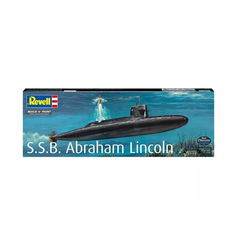 Maqueta de barco de plástico REVELL S.S.B. Abraham Lincoln escala 1/253 kit