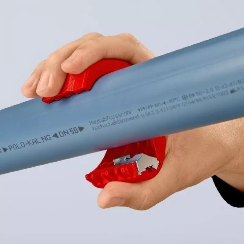 KNIPEX cortatubos manual para PVC y manguitos de sellado