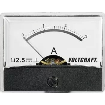 Instrumento de medición empotrable Voltcraft AM-60X46/3A/DC AM-60X46/3A/DC 3 A galvanómetro de bobina móvil (AM-60X46/3A/DC)