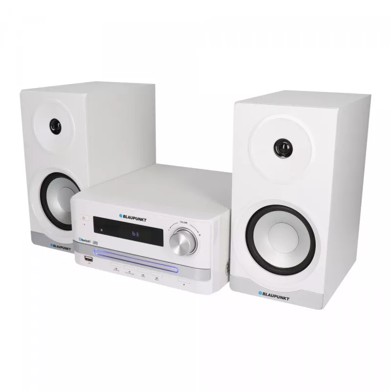 Microcadena de audio para el hogar BLAUPUNKT MS16BT 15 W, CD/USB/MP3, Bluetooth, FM RDS, blanca