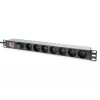 Regleta de enchufes Digitus con perfil de aluminio 7 tomas CEE 7/5 cable de 2 m