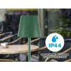 Beper P201UTP115 lámpara de mesa LED recargable, 1,5 W, interruptor táctil, regulable, adaptador para botella de 33 mm, resistente al agua, verde