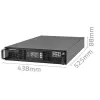 SAI Qoltec AWARYJNY DO RACK 3KVA 3000W factor de potencia 1.0 LCD EPO USB online (3VA, 3000W, SAI online de doble conversión), SAI