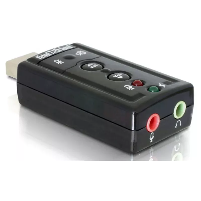 DeLOCK Adaptador de sonido USB 7.1 - Tarjeta de sonido - Estéreo - USB (61645)
