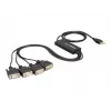 DeLock adaptador USB2.0 > 4 x serie - adaptador serie - USB - RS-232 x 4 (61887)