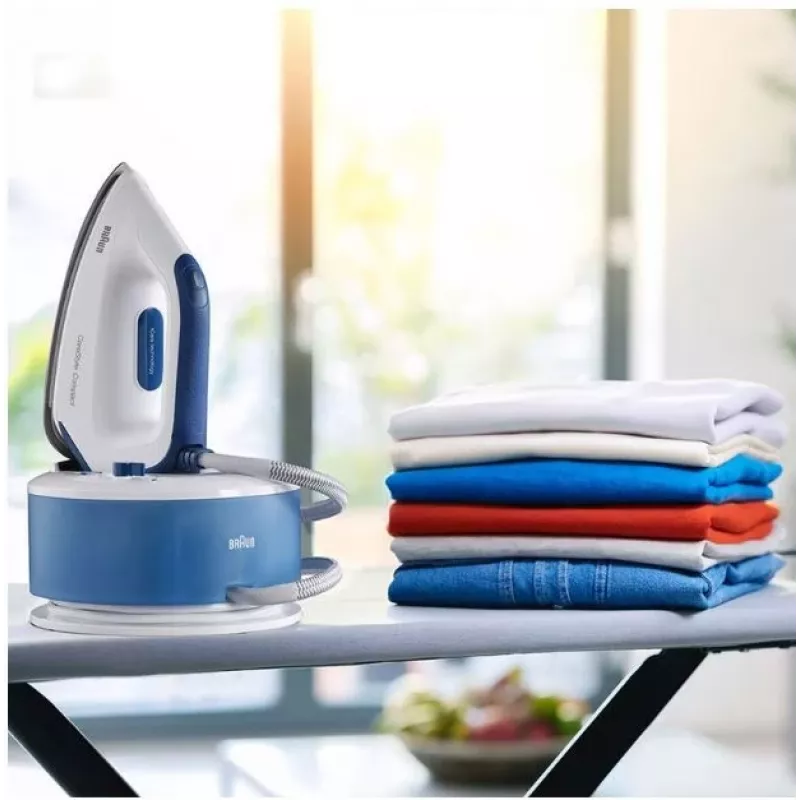 Braun CareStyle Compact IS 2143 BL 2400 W 1,5 L suela EloxalPlus Azul, Blanco