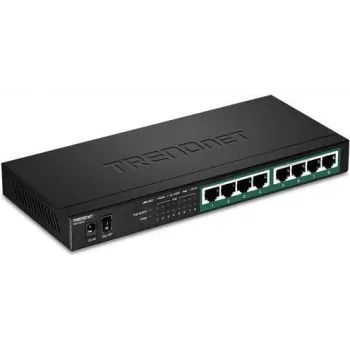 TRENDnet TPE TG83 - Switch - 8 x 10/100/1000 (PoE+) - Sobremesa, montaje en pared - PoE+ (65 W)