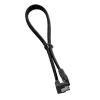 Cable SATA-3 CableMod ModMesh con conector en ángulo recto 30 cm - Negro