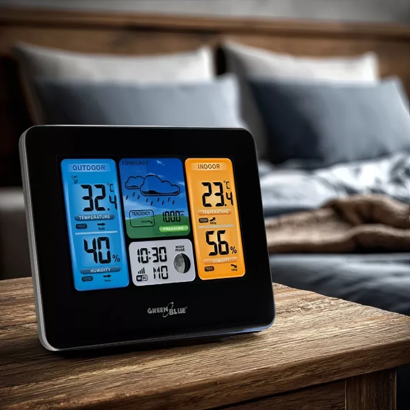 Greenblue 46003 Negro LCD batería Wi-Fi