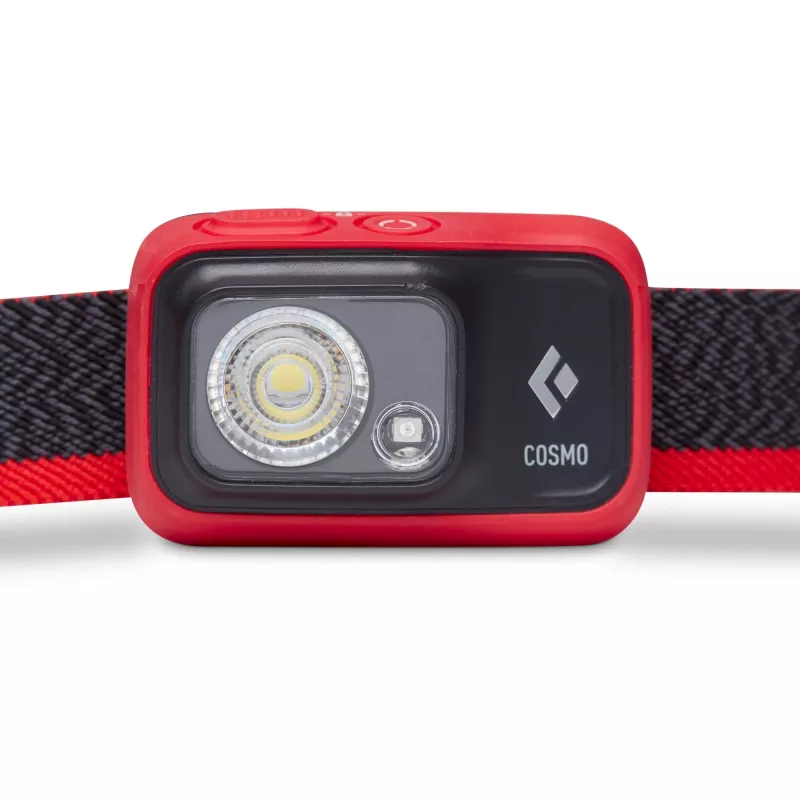 Linterna frontal Black Diamond Cosmo 350 negra, roja