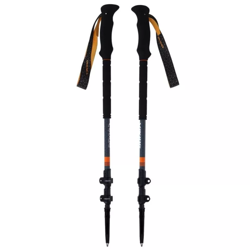 Viking Nelio Pro bastones de trekking, negro/verde
