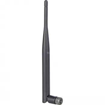 DeLOCK antena WLAN - antena - 5 dBi (para 2,5 GHz), 5 dBi (para 5,825 GHz) - antena omnidireccional - negra (88393)