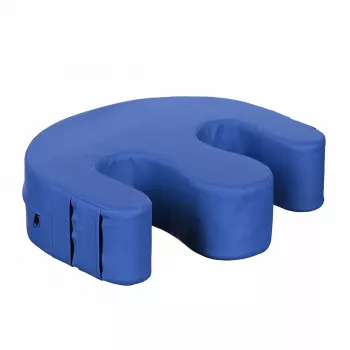 Almohada de rehabilitación para reposicionamiento/giro ActionMed PR100AM — azul, soporte para piernas, bolsa y asas
