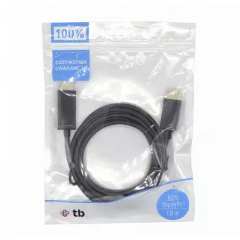 Cable DisplayPort a HDMI TB AKTBXVDMHMDP18B de 1,8 m, negro