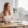 Adler | AD 7302 | Ventilador de mesa | Blanco | Diámetro 23 cm | Número de velocidades 2 | Oscilación | 60 W | No