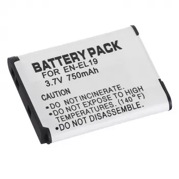 Batería de cámara recargable Extra Digital EN-EL19 3,7V 1050mAh para cámaras Nikon compatibles