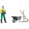 Set de figuras agricultor con accesorios, figura de juego