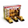 Set de vehículos Popular Playthings Mix or Match Vehicles Construction Negro Amarillo