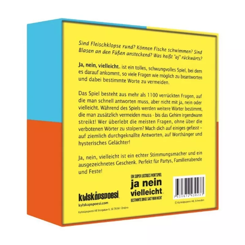 Ja nein vielleicht - Some Things Should Not Be Said, juego de fiesta