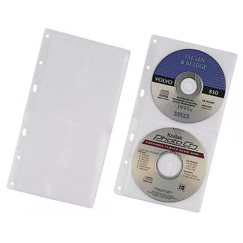 Funda de plástico Durable 5203-19 2 discos transparente