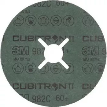 Disco de fibra abrasiva 3M Cubitron II 115x22 mm, grano 80+, pack de 25