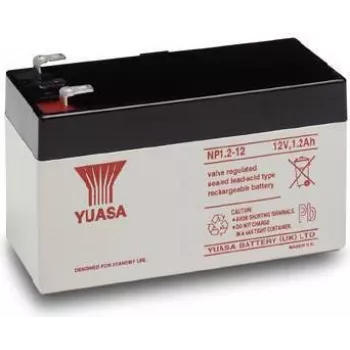 Batería de plomo Yuasa NP1.2-12 (VRLA), 12 V, 1,2 Ah