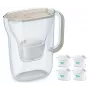 Jarra filtrante de agua BRITA Style Essential 2,4 L con 4 cartuchos arena