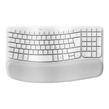 Logitech Wave Keys teclado oficina RF Wireless Bluetooth QWERTZ alemán blanco