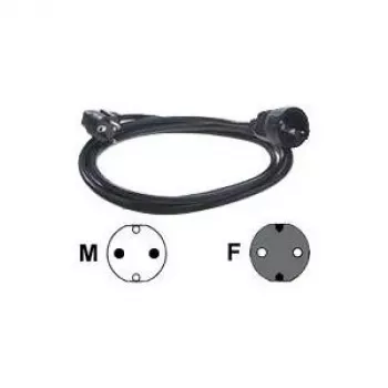 Cable de alimentación Bachmann 341.185 negro 3 m
