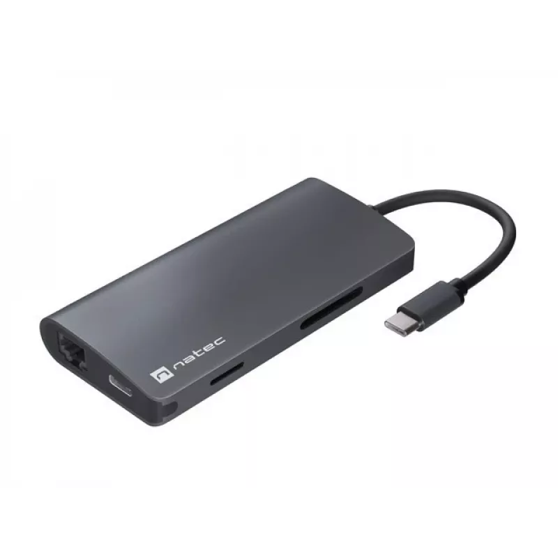 Base de acoplamiento NATEC NMP-2162 USB 3.2 Gen 1 Type-C gris con cable