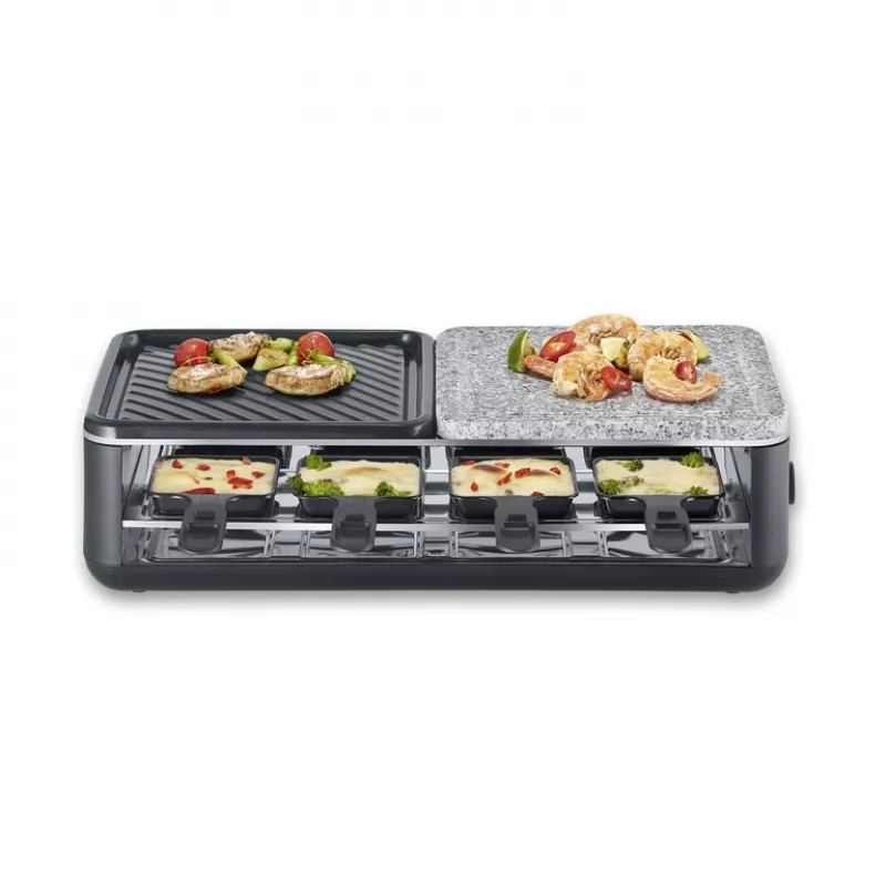 Parrilla de raclette Severin RG 2366 8 personas 1300 W negra