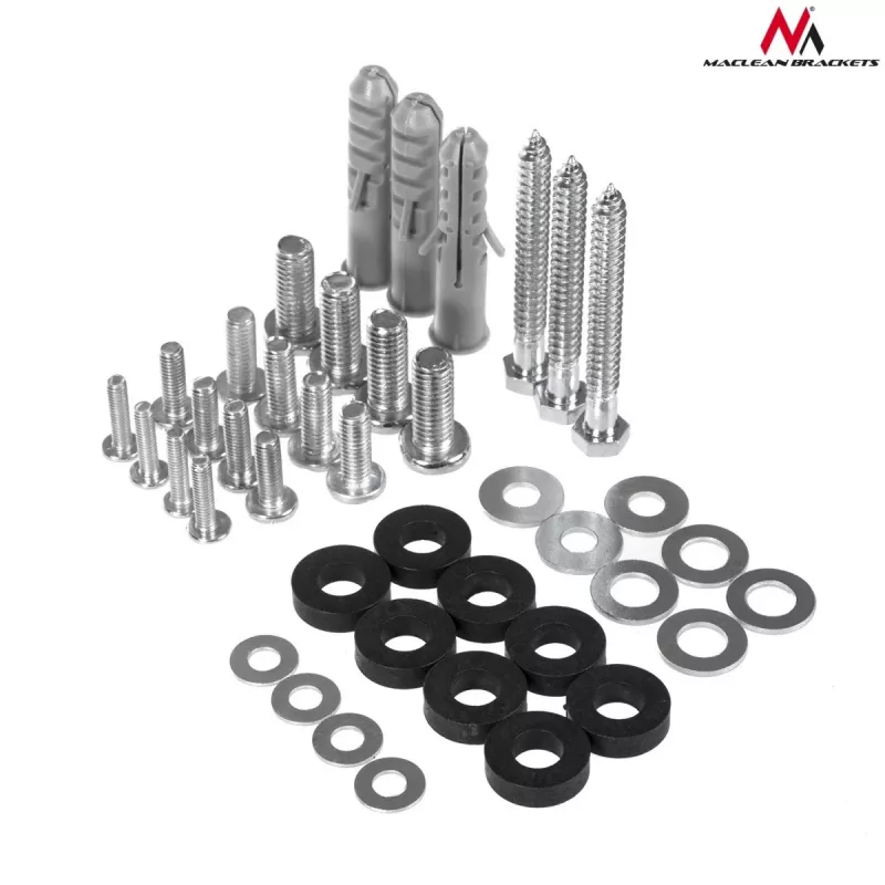 Soporte de pared para TV Maclean MC-759 para pantallas de 13–55 pulgadas, capacidad de carga 30 kg, VESA 75x75–400x400, inclinable y profundidad ajustable