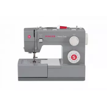 Máquina de coser SINGER Heavy Duty 4432 — eléctrica, 32 tipos de puntada, ojal en 1 paso, brazo libre, gris