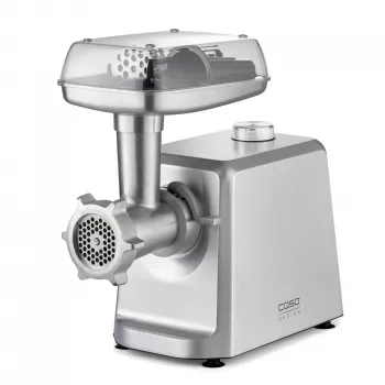 Caso | Picadora de carne | FW 2500 | Acero inoxidable | 2500 W | 2 velocidades | Rendimiento (kg/min) 2,5 | 3 discos de acero inoxidable (3 mm, 5 mm y 8 mm), embutidora, accesorio para galletas