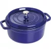 Cocotte redonda de hierro fundido Staub 24 cm Azul oscuro
