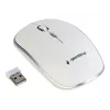 Ratón inalámbrico GEMBIRD MUSW-4B-01-W, ambidiestro, óptico 1600 DPI, 4 botones, RF Wireless, blanco