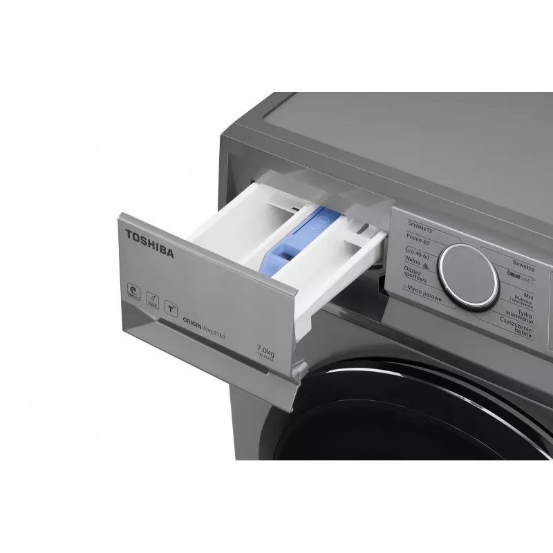 Lavadora estrecha Toshiba TW-BL80A2PL(SS), 8 kg
