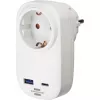 Adaptador de enchufe tipo F Brennenstuhl 1508210010 conector recto
