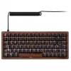 Teclado Sharkoon 100068081 Home USB QWERTZ alemán negro madera 75%