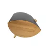 Maestro MR-1775-BLACK Panera Negro, madera bambú, metal