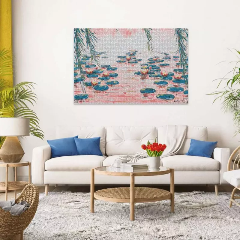 Puzle 4000 piezas Ravensburger Pink Water Lilies de Mauro Bergonzoli