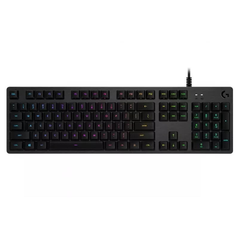 Logitech Gaming G512 - Teclado - Retroiluminación - USB - QWERTY - Español - Interruptores: GX Brown Tactile - Carbón