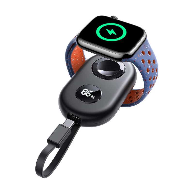 Cargador inalámbrico por inducción Joyroom JR-W09 3W con cable USB-C para Apple Watch, negro