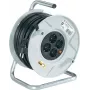 Alargador enrollable hugo brennenstuhl AK260 — 50 m H05VV-F 3G1.5, base de 4 tomas