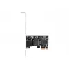 Tarjeta de red Ethernet interna LANBERG PCE-1GB-201, PCI Express, 1× RJ-45 Gigabit (1000 Mbit/s), negro