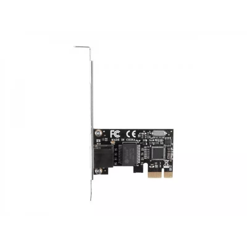 Tarjeta de red Ethernet interna LANBERG PCE-1GB-201, PCI Express, 1× RJ-45 Gigabit (1000 Mbit/s), negro