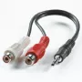 ROLINE Cable de audio - RCA hembra a minijack estéreo macho