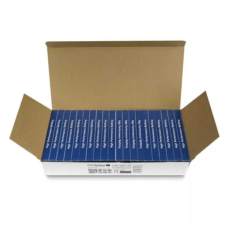 Pila alcalina desechable everActive LR0310PAK AAA 1,5 V 1250 mAh pack de 10