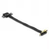 Tarjeta riser DeLOCK PCI Express x1 macho en ángulo de 90° a ranura x1 con cable de 30 cm